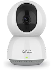 KAWA Vigilabebés con cámara de seguridad interior 2K, 2,4 G WiFi 360 cámaras IP para seguridad en el hogar, cámara para mascotas, audio de 2 vías, visión nocturna, detección de movimiento, memoria de