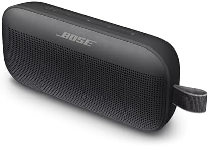 Bose SoundLink Flex Bluetooth Speaker, Portable Speaker with Microphone, Wireless Waterproof Speaker for Travel, Outdoor and Pool Use, Black