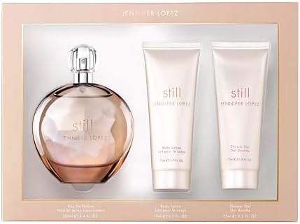 Jennifer Lopez Still Eau de Parfum Gift Set | 100 ml (3.4 FL OZ) EDP Spray, 75ml (2.5 FL OZ) Body Lotion, and 75ml (2.5 FL OZ) Shower Gel