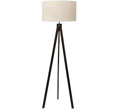 LEPOWER Wood Tripod Floor Lamp, Mid Century Standing Lamp, Modern Design Studying Light for Living Room, Bedroom, Study Roo…