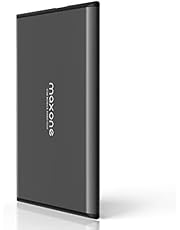 Disques durs externes 500Go - 2.5&#39;&#39; USB 3.0 Ultra Fin Tout-Aluminium Stockage HDD pour Xbox One, PS4, PC, Mac, Laptop, Ordinateur de Bureau/ Portable, Wii U, TV, Windows(Gris)