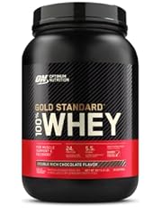 OPTIMUM NUTRITION Gold Standard 100% Whey Protein Powder, Double Rich Chocolate, 907g