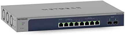 NETGEAR 10-Port 10G Multi-Gigabit Ethernet Smart Switch (MS510TXM) - Managed, 8 x Multi-gig Ports, 2 x 10G SFP+, Optional Insight Cloud Management, Desktop or Rackmount, Limited Lifetime Protection