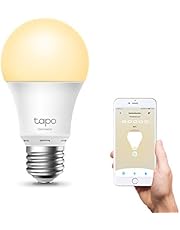 TP-Link Tapo L510E slimme wifi-gloeilamp E27, dimbaar 8,7 W, geen hub nodig, compatibel met Alexa, Google Assistant, afwezigheidsmodus, tapo-app, energiebesparend