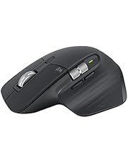 Mouse sem fio Logitech MX Master 3S com Sensor Darkfield para Uso em Qualquer Superfície, Design Ergonômico, Clique Silencioso, Conexão USB ou Bluetooth - Grafite