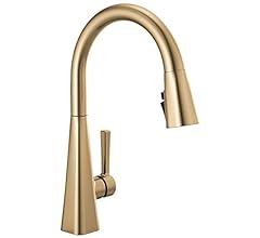 Delta Faucet Lenta Gold Kitchen Faucets with Pull Down Sprayer, Kitchen Sink Faucet with Magnetic Docking Spray Head, Fauce…