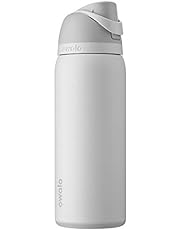 Owala FreeSip Insulated Stainless Steel Water Bottle with Straw, BPA-Free Sports Water Bottle, Great for Travel, 32 Oz, Shy Marshmallow