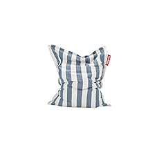 Fatboy Slim Outdoor Bean Bag Chair, Stripe Ocean Blue, Medium