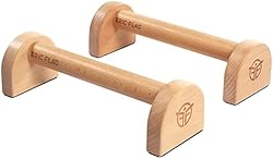 Eric Flag Parallettes - Barres Parallèles en Bois Basses de Taille Longues pour Fitness, Calisthenics, Street 