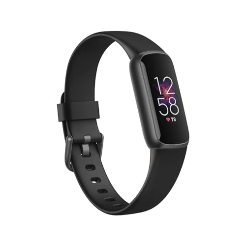 Fitbit Luxe-Fitness and Wellness-Tracker with Stress Management, Sleep-Tracking and 24/7 Heart Rate, Black/Graphite, One Size