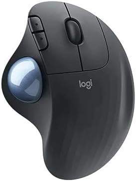 Mouse sem fio Logitech Trackball ERGO M575 com Controle Fácil do Polegar, Rastreamento Preciso e Suave, Design Ergonômico e Confortável, Conexão Bluetooth e USB - Compatível com Windows e Mac.