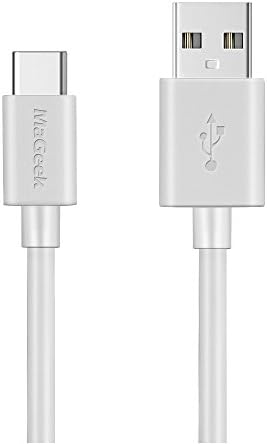 MaGeek USB C Cable 10 ft, [10 feet] Super Long Type C Charger Premium USB Cable, Fast Charging Cord for Samsung Galaxy S24,S23,S22,S21,A90,A80,A70,A53, Note 20, Moto G, Google, and More (White)