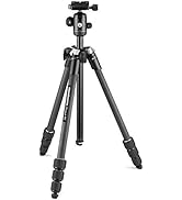 Manfrotto Element MII Mobile Bluetooth MKELMII4BMB-BH, Lightweight Aluminium Travel Tripod, with ...