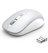 Bluetooth Mouse, J JOYACCESS 2.4G Wireless Bluetooth Mouse Dual Mode(Bluetooth 5.0/3.0+USB), Comp...