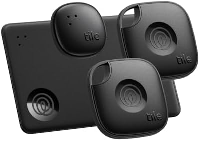 Tile by Life360 Essentials (2024) - Bluetooth Trackers & Item Locators for Keys, Wallets, Remotes & More; Easily Find All Your Things. Both iOS and Android Compatible. 4-Pack (Mates/Slim/Sticker)