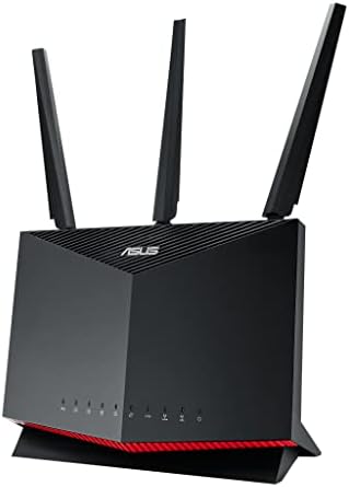 ASUS RT-AX86U (AX5700) Dual Band WiFi 6 Extendable Gaming Router, 2.5G Port, Mobile Game Mode, Port Forwarding, Subscription-free Network Security, Instant Guard, VPN, AiMesh Compatible