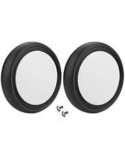 ANKROYU Ruedas para Cochecito, Accesorios para Ruedas De Goma para Cochecito Ruedas De Goma Universales Reemplazables Accesorios para Ruedas Delanteras Y Traseras para Cochecito(1 Pair Back Wheel)