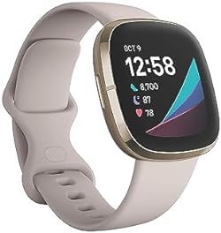 Fitbit Sense Advanced Smartwatch with Tools for Heart Health, Stress Management & Skin Temperature Trends, Whi