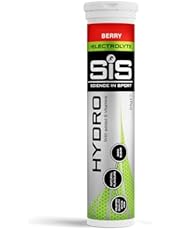 Science In Sport Hydro Hydration Tablets, Gluten-Free, Zero Sugar, Berry Flavour Plus Electrolytes, 20 Effervescent Tablets