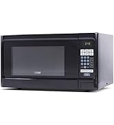 Encimera horno de microondas de 1.1 pies cúbicos, 1000 vatios, frente negro con gabinete negro, comercial C...