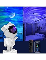 Proyector de astronauta Galaxy, altavoz musical Bluetooth, ruido blanco para dormir, cambio de color ajustable en 360º, con mando a distancia y temporizador, luz nocturna para niños y adultos, regalo