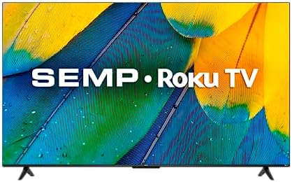 Smart TV LED 50" 4K UHD Semp RK8600 - Roku, Alexa, Wifi