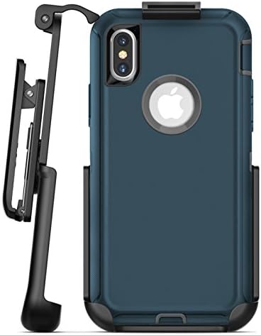 Replacement Belt Clip for Otterbox Defender Case - iPhone X/iPhone Xs (case not Included) Encased Secure-fit Rubberized Holster (Matte Black)