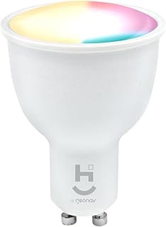 Hi by Geonav Lâmpada Inteligente Led 5W, Wi-Fi, Dicróica, Branco Frio/Quente/RGBW 16 milhões de cores, Controle no Aplicat...