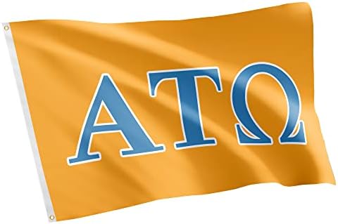 Desert Cactus Alpha Tau Omega Flag letter Fraternity Greek Letter Use as a Banner Large 3x5 feet Sign Decor ATO