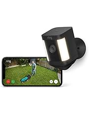 Ring Spotlight Camera Plus op batterij | 1080p HD-video, tweerichtingsspraak, nachtzicht in kleur, LED-schijnwerpers, doe-het-zelf-installatie | Ring Protect-proefperiode (30 dagen gratis)