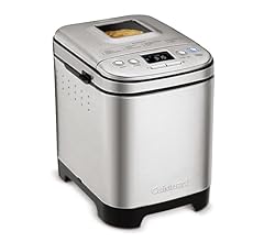 Cuisinart Bread Maker Machine, Compact and Automatic, Customizable Settings, Up to 2lb Loaves, CBK-110P1, Silver,Black