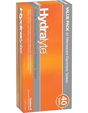 Hydralyte Effervescent Electrolyte Tablets Orange Flavoured 40 Tablets