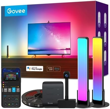 Govee Smart Wi-Fi RGBIC LED Strip Lights & Light Bars, DreamView T1 Pro for 55-65in TVs - Works with Alexa & Google Home