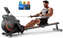 YOSUDA Magnetic/Water Rowing Machine 350 LB Weight Capacity - Foldable Rower for Home Use with Bluetooth, App 