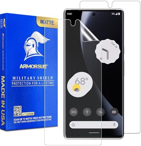 ArmorSuit 2 Pack for Google Pixel 7 Pro Anti-Glare Screen Protector [6.7-Inch] Case Friendly MilitaryShield Matte Film - Made in USA