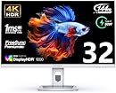 INNOCN 32" Mini LED 4K UHD 3840 x 2160 Computer Gaming Monitor 144Hz 1ms IPS HDR1000 HDMI 2.1 Monitor, 99% DCI-P3, USB Type-C Connectivity, Pivot/Height Adjustable Stand - 32M2V