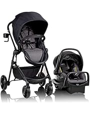 Evenflo Pivot Modular Travel System with LiteMax Infant Car Seat with Anti-Rebound Bar (Casual Gray)