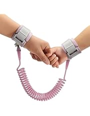 Muñequera antipérdida, pulsera antipérdida, cinturón de seguridad para caminar para niños, pulsera ajustable para niños pequeños y niñas, accesorios de viaje