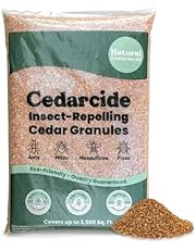 Cedarcide Lawn, Home &amp; Garden Cedar Granules | Use on Fleas, Ticks, Ants &amp; Mosquitoes | Smells Great, Easy to Use | Family &amp; Pet Safe | 1 Bag (8 Lbs)