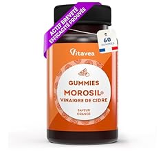 Gummies Morosil® et Vinaigre de Cidre | Efficacité Scientifiquement Prouvée du Morosil®, Actif Breveté | 60 gummies Saveur …