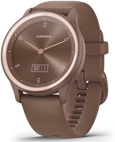 Garmin vivomove Sport, Hybrid Smartwatch, Health and Wellness Features, Touchscreen, Cocoa