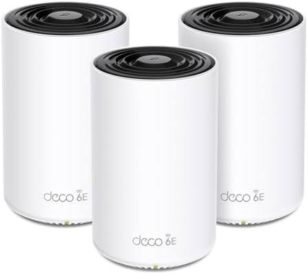 TP-Link Deco AXE4900 Tri-Band WiFi 6E Mesh WiFi System (Deco XE70 Pro)| 2.5G WAN/LAN Ports | 4.9 Gbps Wi-Fi | 7,200 Sq. Ft Coverage | Connect up to 200 Devices | New 6 GHz Band | 3-Pack |2024 Release