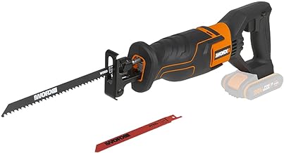 WORX WX500.9 Sierra de sable 20V PowerShare, Sin batería, ni cargador, Control de velocidad variable, Cambio de cuchillas ...