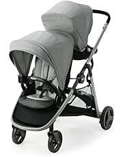 Graco Ready2Grow LX 2.0 Double Stroller Features Bench Seat and Standing Platform Options, Clark