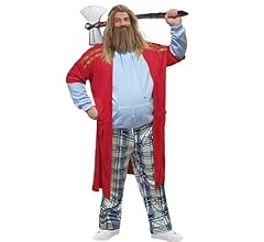 Arvilhill Mens Halloween Fat Thor Costume Hoodie Coat Pants Cosplay Outfit (S-3XL)