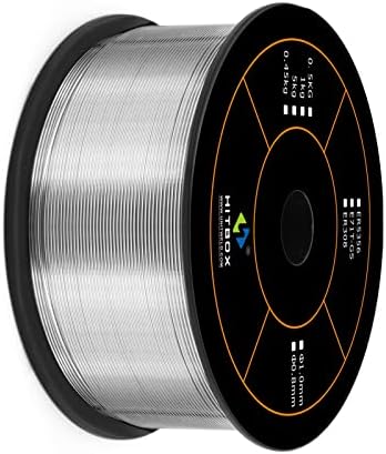 HITBOX 1KG 0.8MM Flux Cored Wires E71T-GS Welding Wire for MIG Welder Welding Wires Without Gas Self Shielded Gasless Welding Wire for Welding Stainless Steel