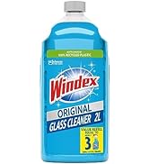 Windex Glass Cleaner Spray Refill, Original Blue Window Cleaner Works on Smudges and Fingerprints...