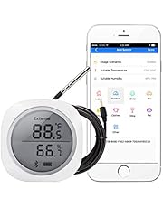 Inkbird IBS-TH1 PLUS Bluetooth Thermometer en Hygrometer voor Android- en iOS-telefoon,Temperatuur- en Vochtigheidsmeter voor Brouwen Van Vleesplant Sigarenopslag