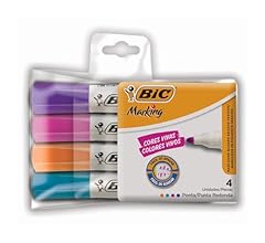 Pincel Marcador de Quadro Branco BIC Markingc/4 cores fashion 930094