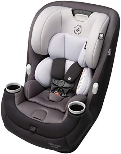 Maxi-Cosi Pria All-in-One Convertible Car Seat, rear-facing, from 4-40 pounds: forward-facing to 65 pounds: and up to 100 pounds in booster mode, Blackened Pearl